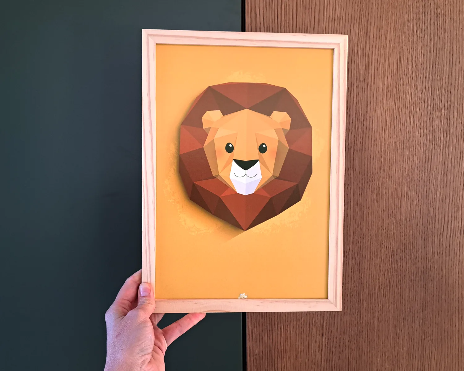 Illustration savane style origami