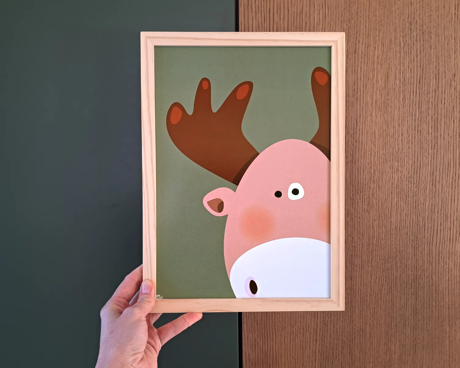 affiche elan chambre enfant foret