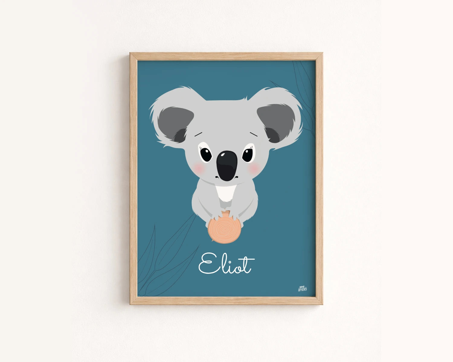 Affiche koala chambre bébé – Décoration jungle enfant