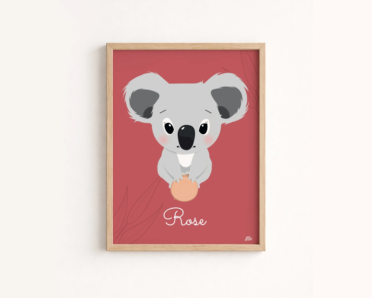 affiche koala decoration chambre jungle