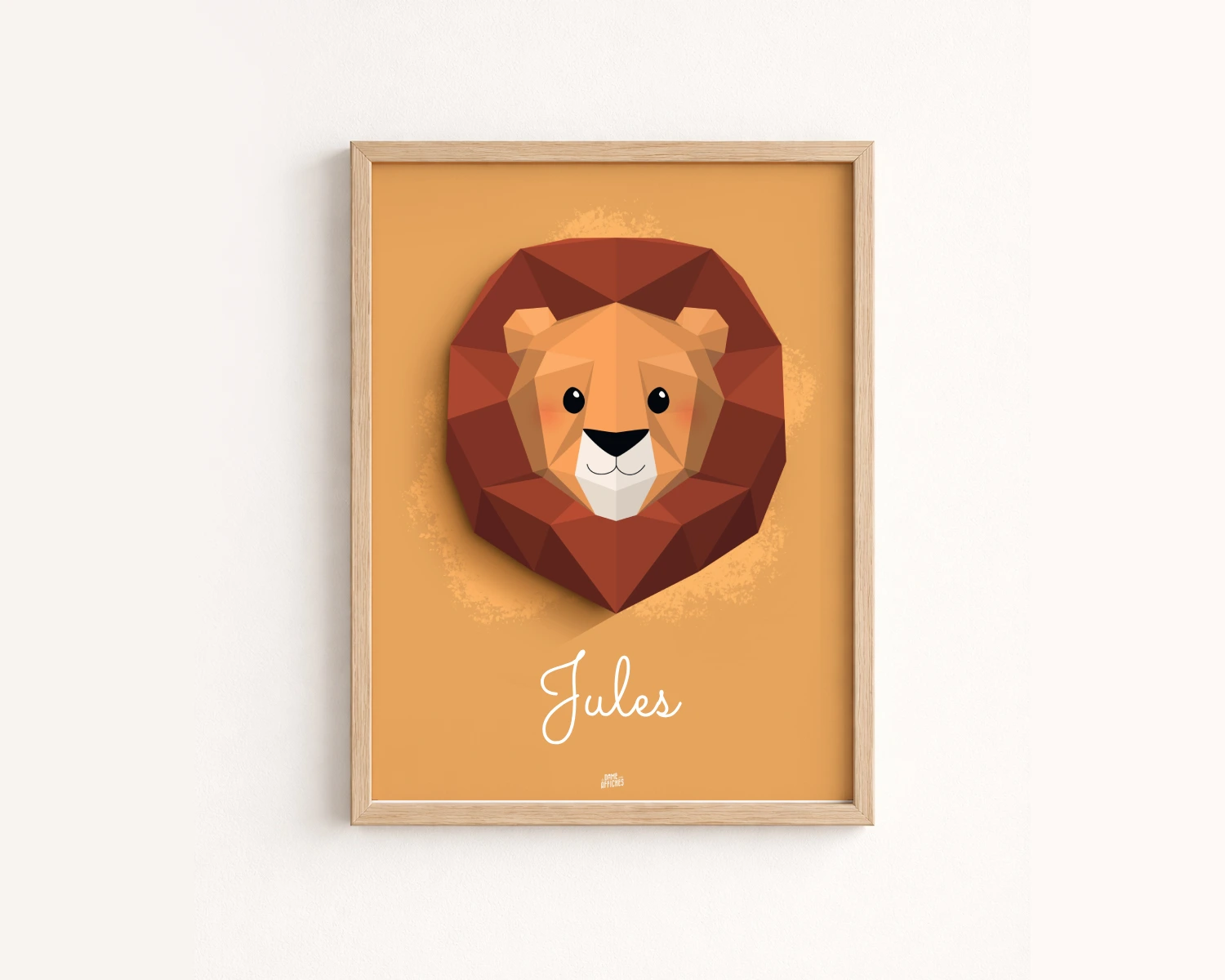 affiche lion decoration chambre bebe