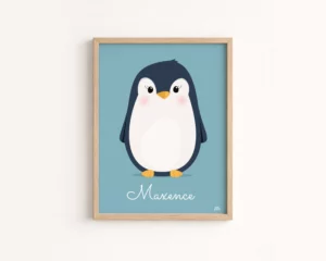 affiche-banquise-bebe-pingouin