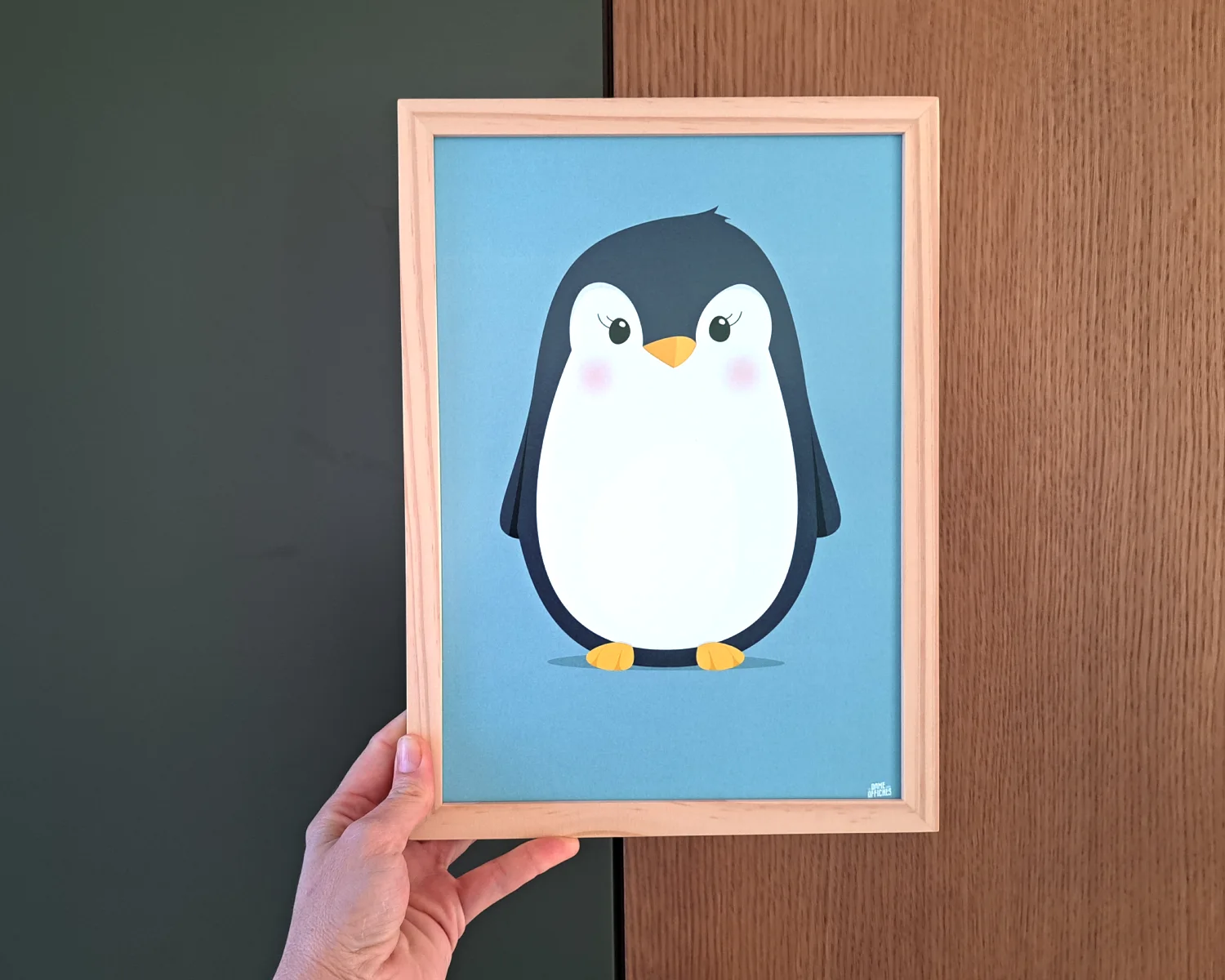 illustration pingouin chambre bebe