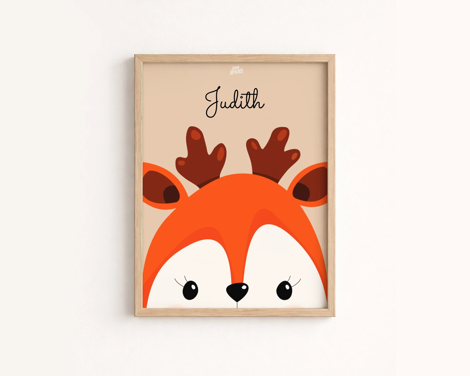 poster faon chambre enfant