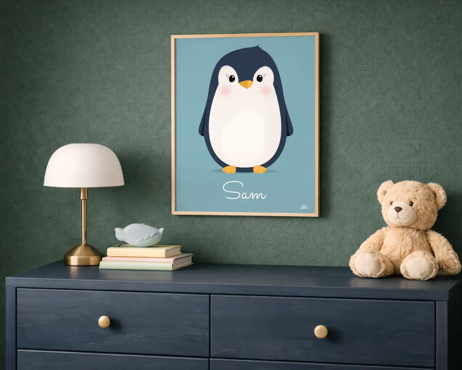 poster pingouin personnalise