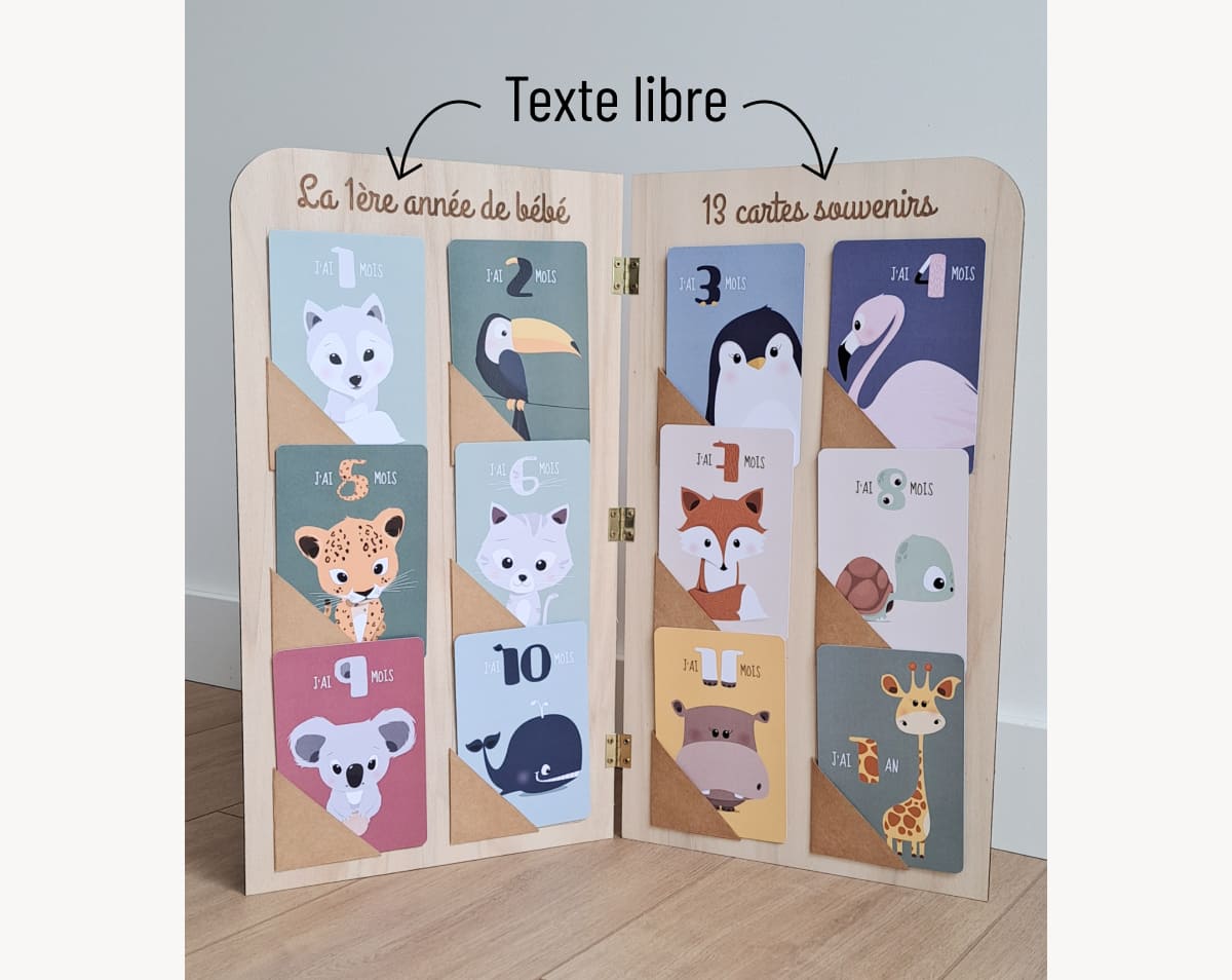 cartes-etape-bebe-personnalisees-support-bois