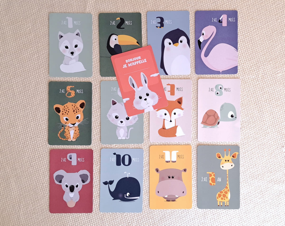 cartes-etape-bebe-personnalisees-support-bois