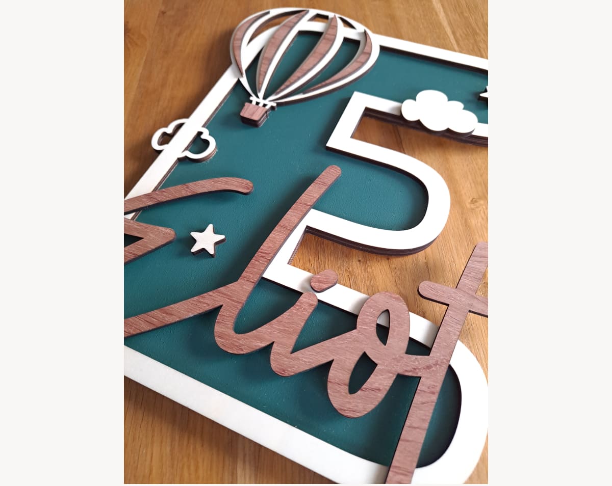 lettre prénom en bois personnalisée décoration chambre bébé