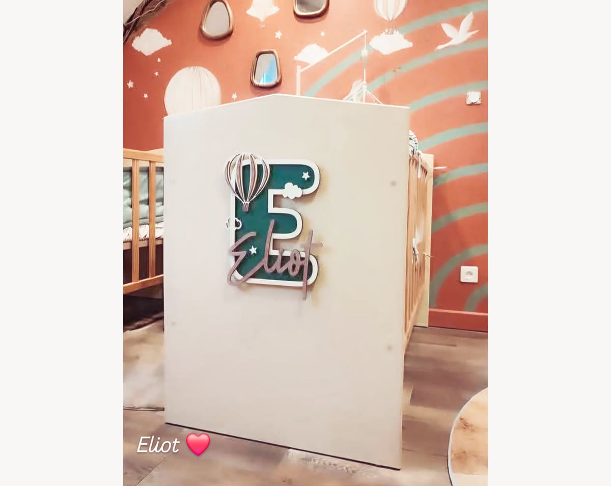 lettre prénom en bois personnalisée décoration chambre bébé