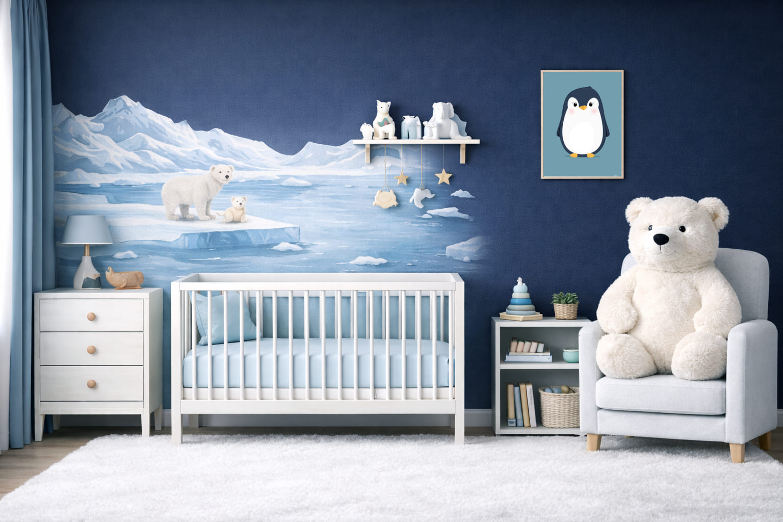 Décoration chambre bébé banquise