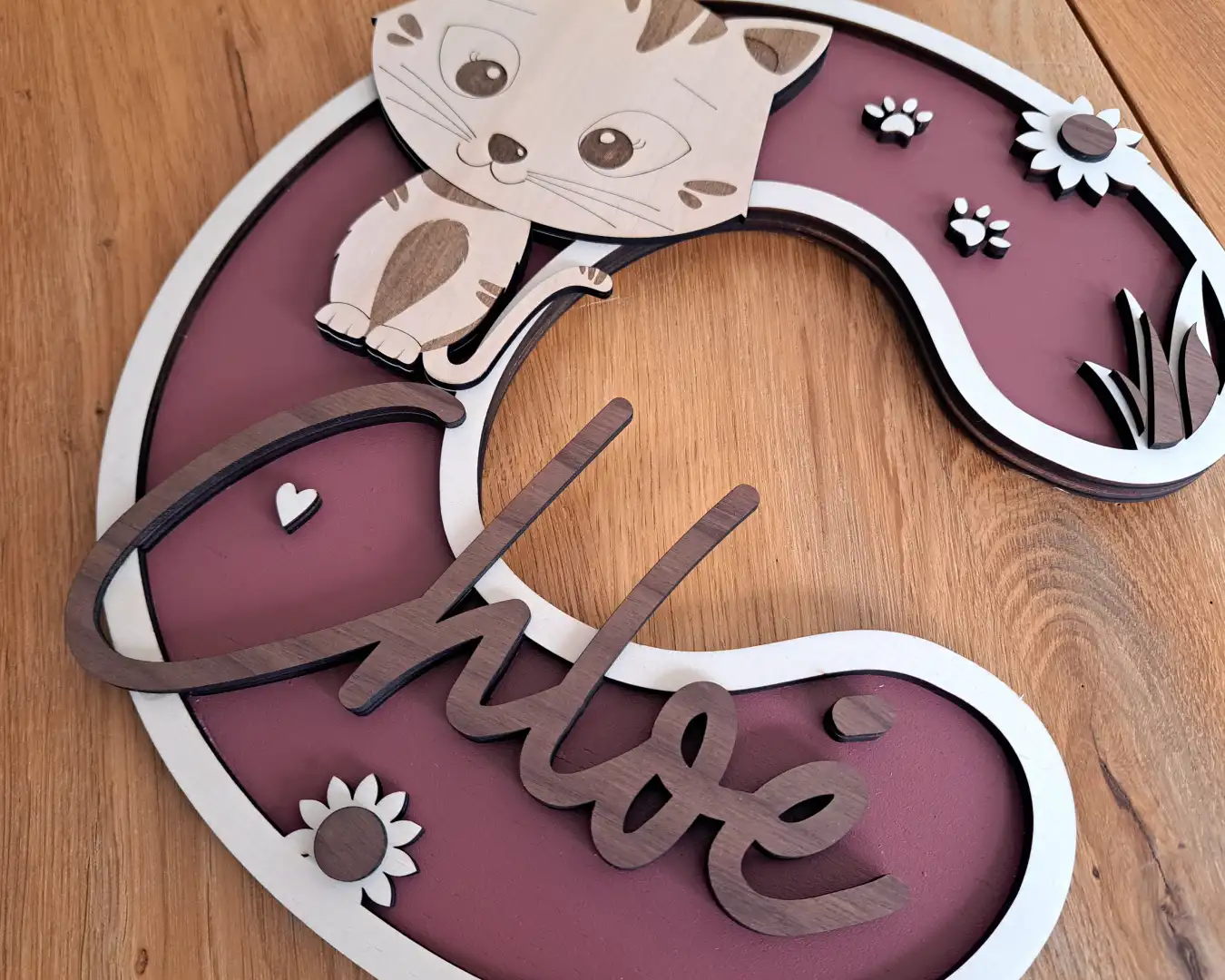 lettre-bois-chat-Chloe