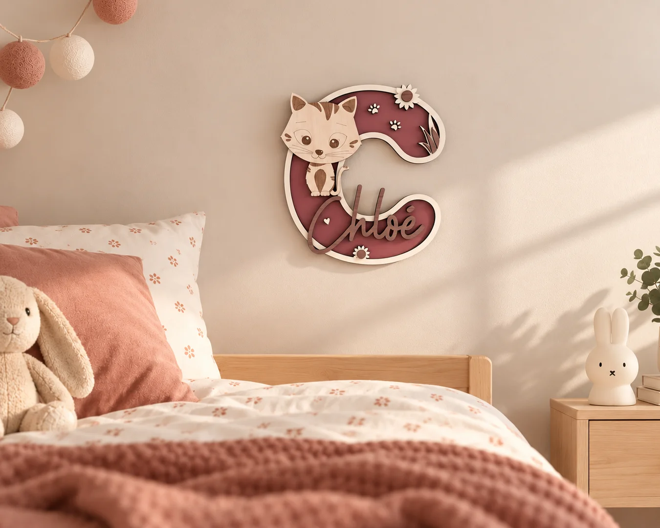 lettre-c-bois-personnalisee-chat-fleurs-coeur-rose